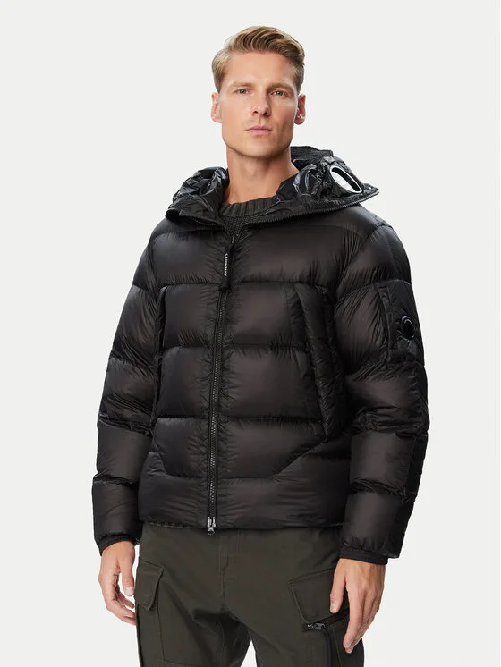 C.P. Company Пухено яке 21CMOW215A110416A Черен Regular Fit – Мъжки якета и палта