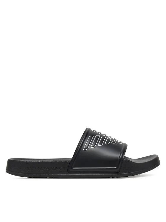 Чехли Emporio Armani XVPS11 XR273 K485 черни – Черен – Чехли и джапанки унисекс