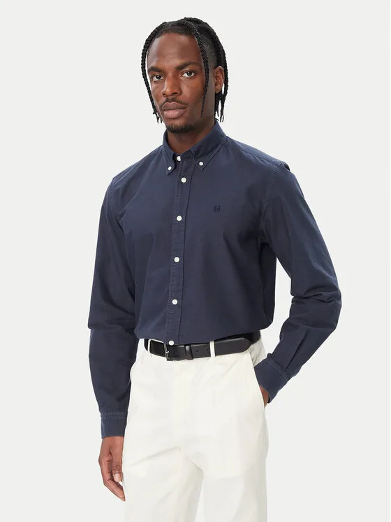 BOSS Риза 50567015 Син Regular Fit – Мъжки ризи