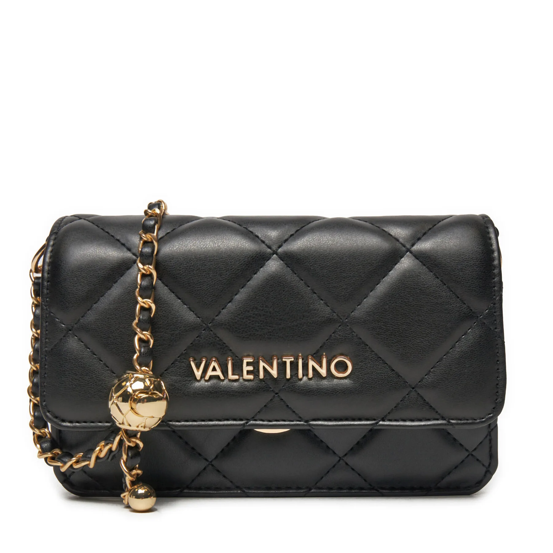 Дамска чанта Valentino Ocarina VBS3KK52R черна – Черен – Дамски чанти тип плик