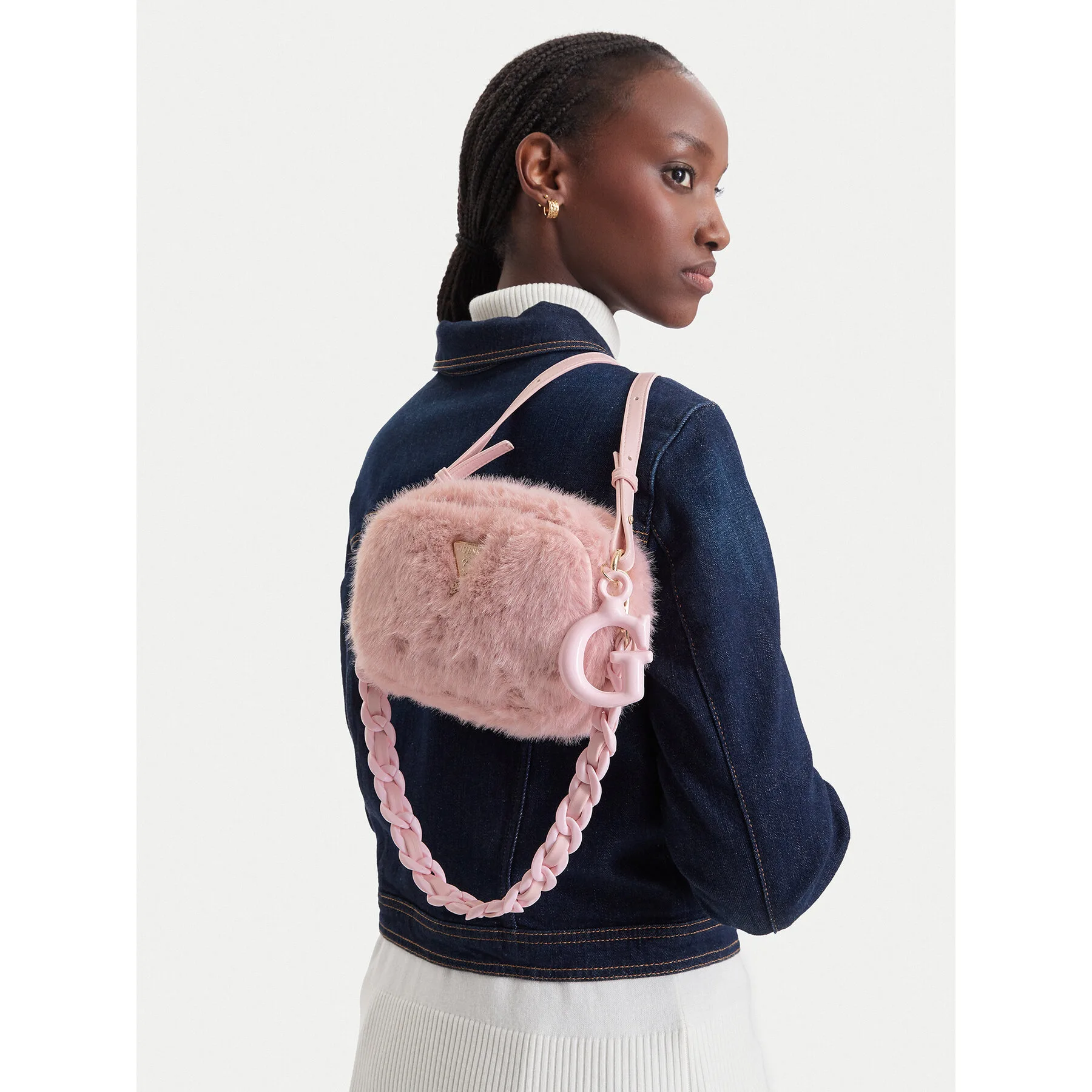 Дамска чанта Guess J6BZ18 W3992 розова – Класически дамски чанти