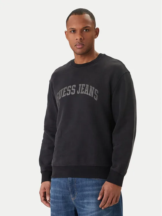 Guess Jeans Суитшърт M6GQA6 KCPR1 Черен Regular Fit – Мъжки суитшърти без цип
