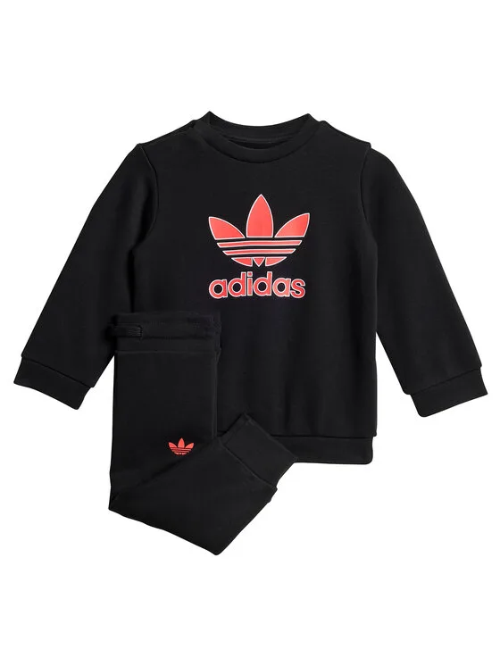 adidas Анцуг Trefoil JW5299 Черен Regular Fit – Детски комплекти
