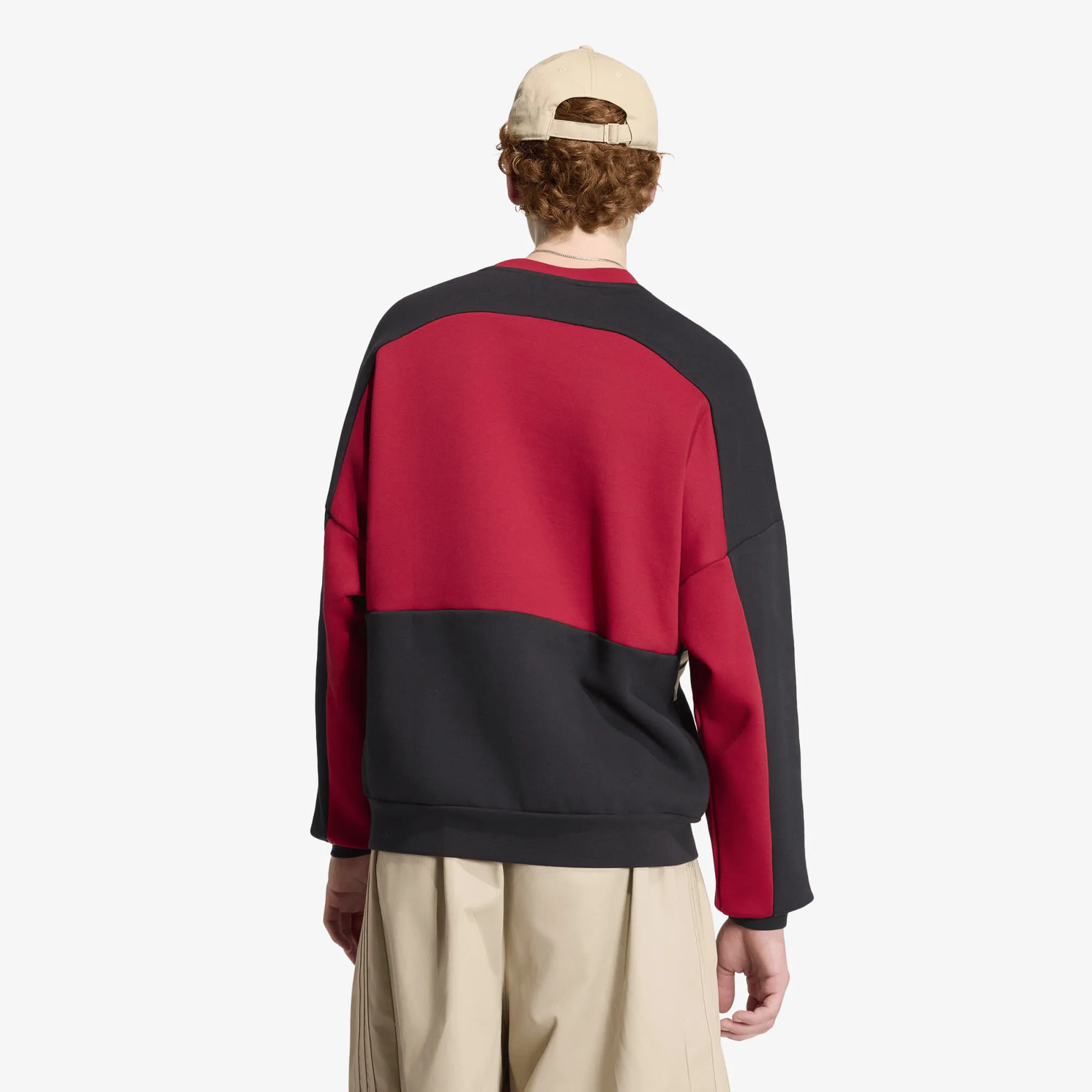 Мъжки суитшърт adidas Originals Cutline черен/червен – Black|Team Victory Red – Мъжки суитшърти без цип
