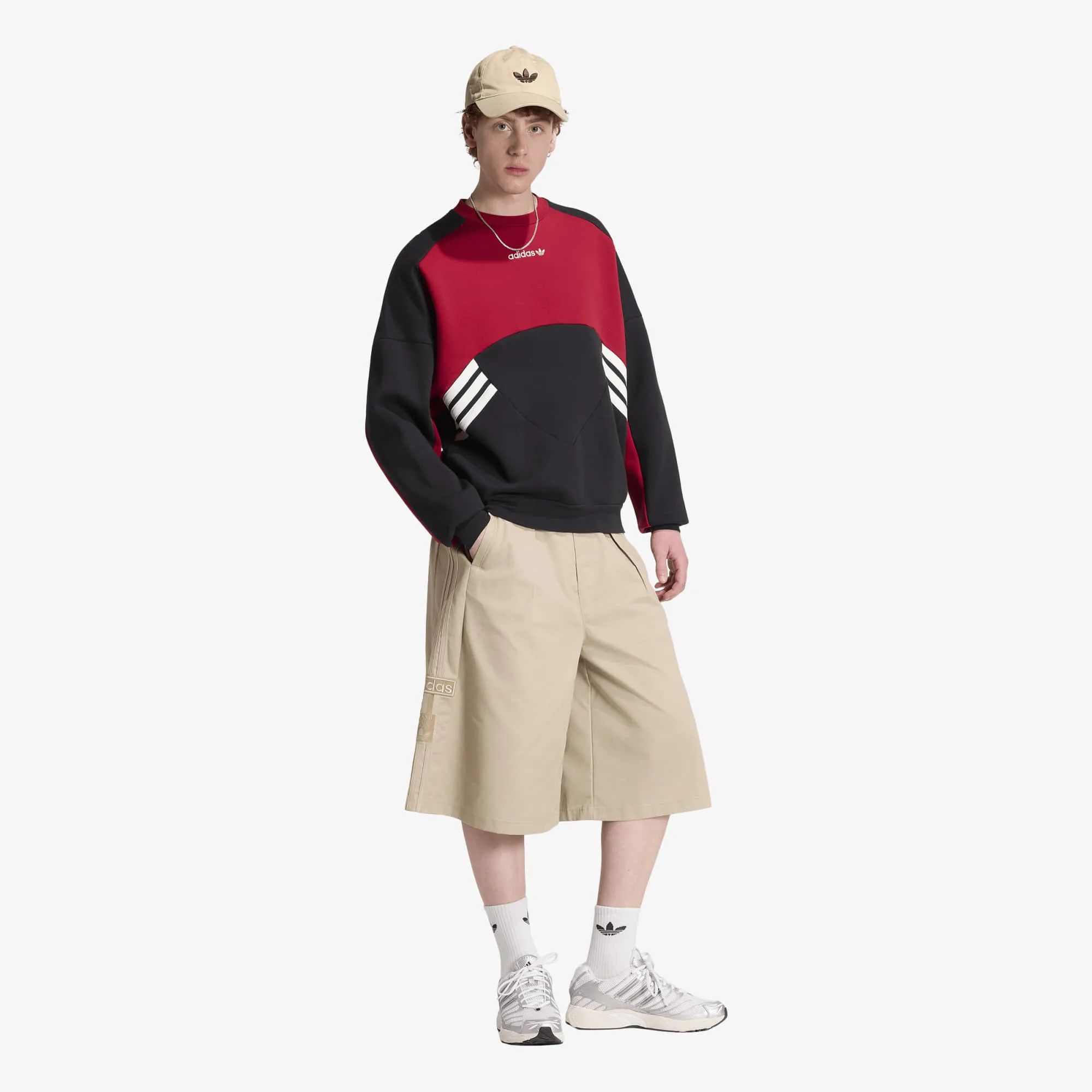 Мъжки суитшърт adidas Originals Cutline черен/червен – Black|Team Victory Red – Мъжки суитшърти без цип