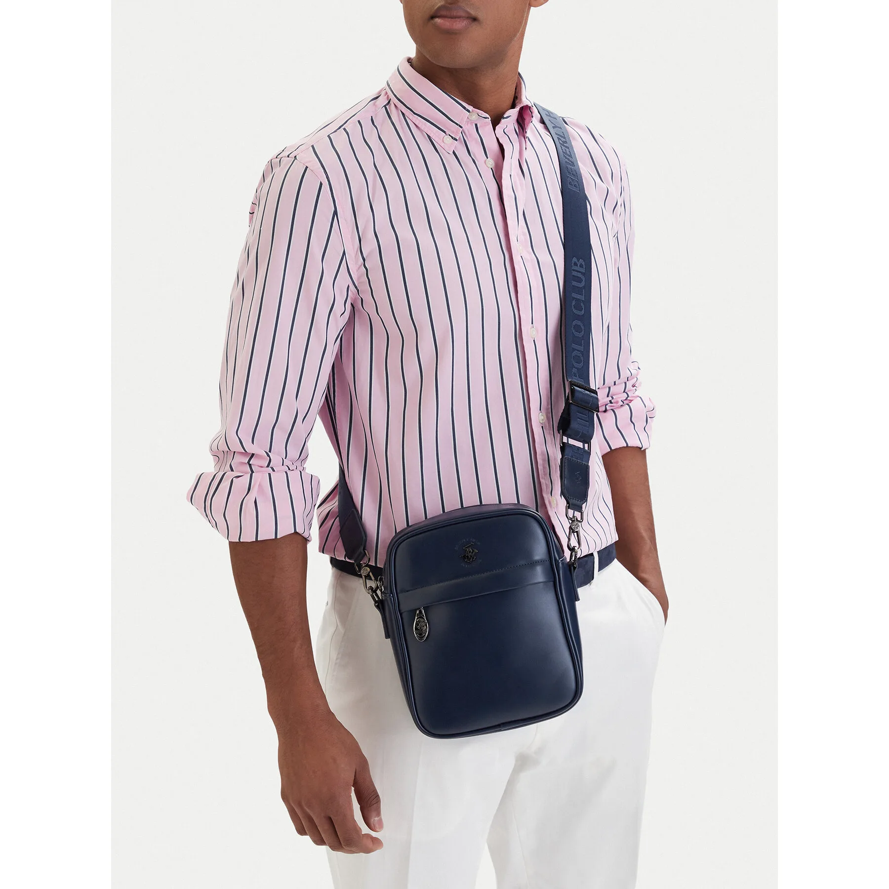 Мъжка чантичка Beverly Hills Polo Club CWBEO-BHPC-L-018-07 Тъмносин