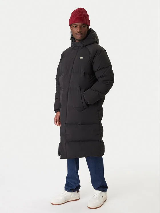 Lacoste Пухено яке BH6162 Черен Regular Fit – Мъжки пухени якета