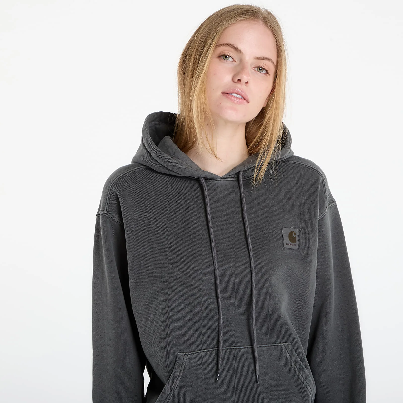 Мъжки суитшърт с качулка Carhartt WIP Hooded Nelson черен – Black – Мъжки худита