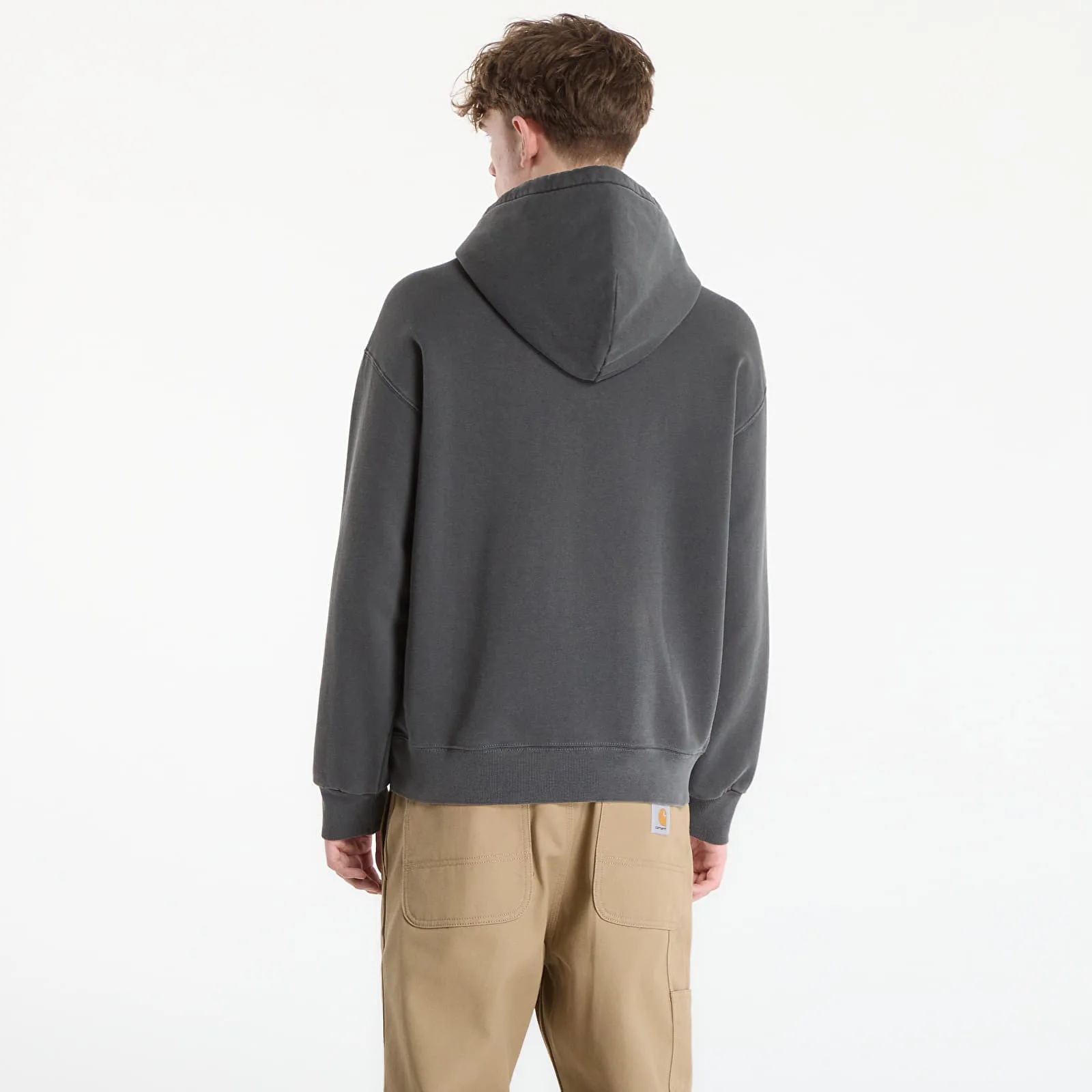 Мъжки суитшърт с качулка Carhartt WIP Hooded Nelson черен – Black – Мъжки худита