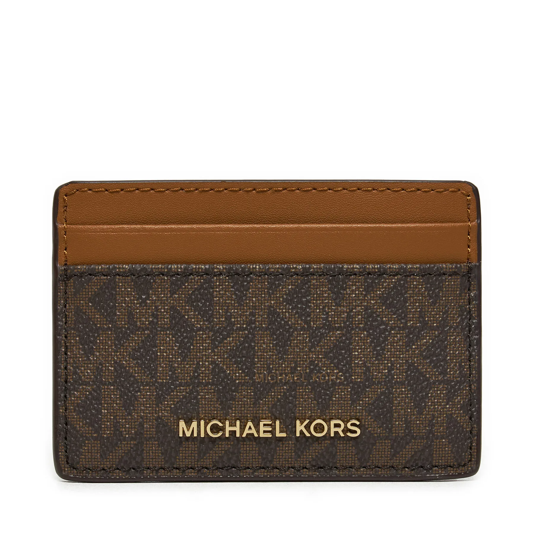 Калъф за кредитни карти MICHAEL Michael Kors 32F1GJ6D0B Кафяв – Картодържатели