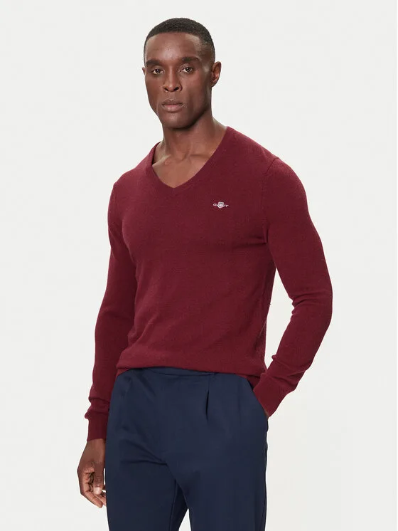 Gant Пуловер 8050274 Червен Regular Fit – Мъжки пуловери и жилетки