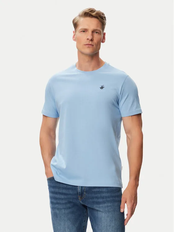 Beverly Hills Polo Club Тишърт P-SS26M-TS41740 Син Regular Fit – Мъжки тениски