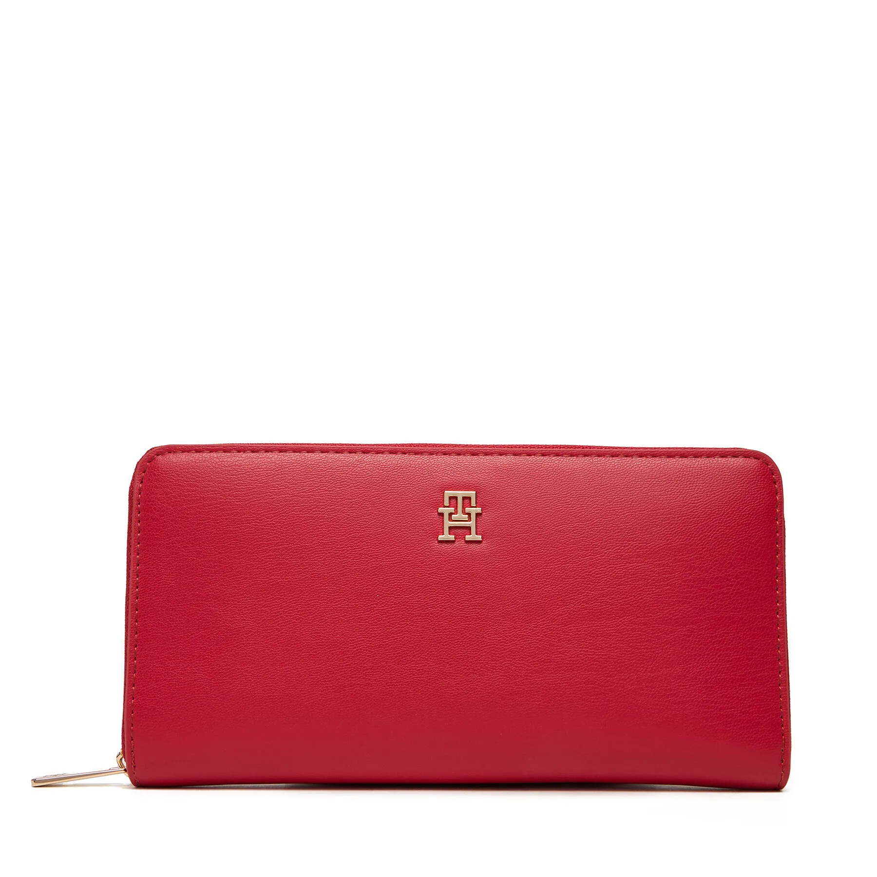 Портфейл Tommy Hilfiger Th Icon Lrg Za AW0AW17744 Червен – Дамски портмонета