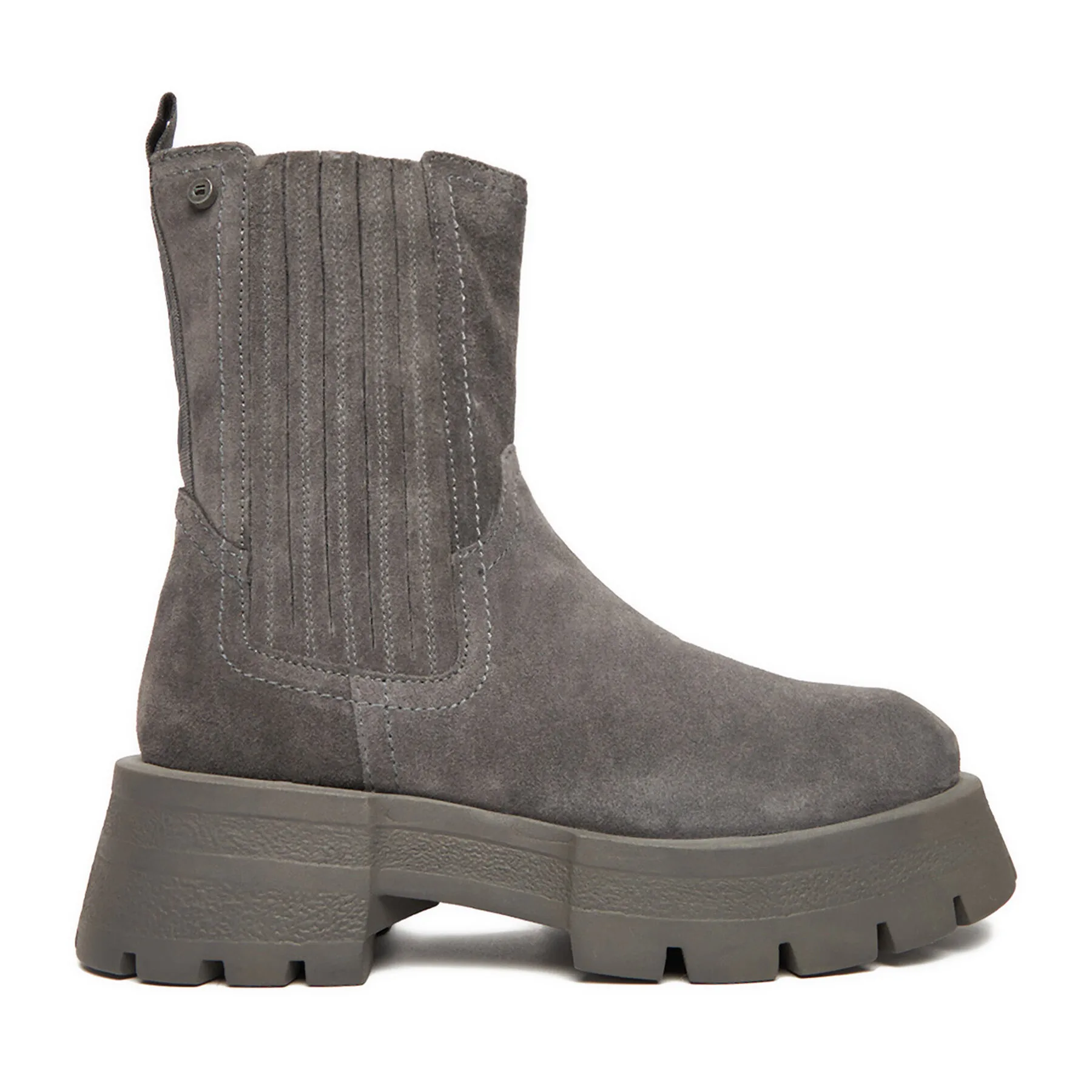 Дамски боти G-STAR Raw WI16-525-01 сиви – Дамски равни боти