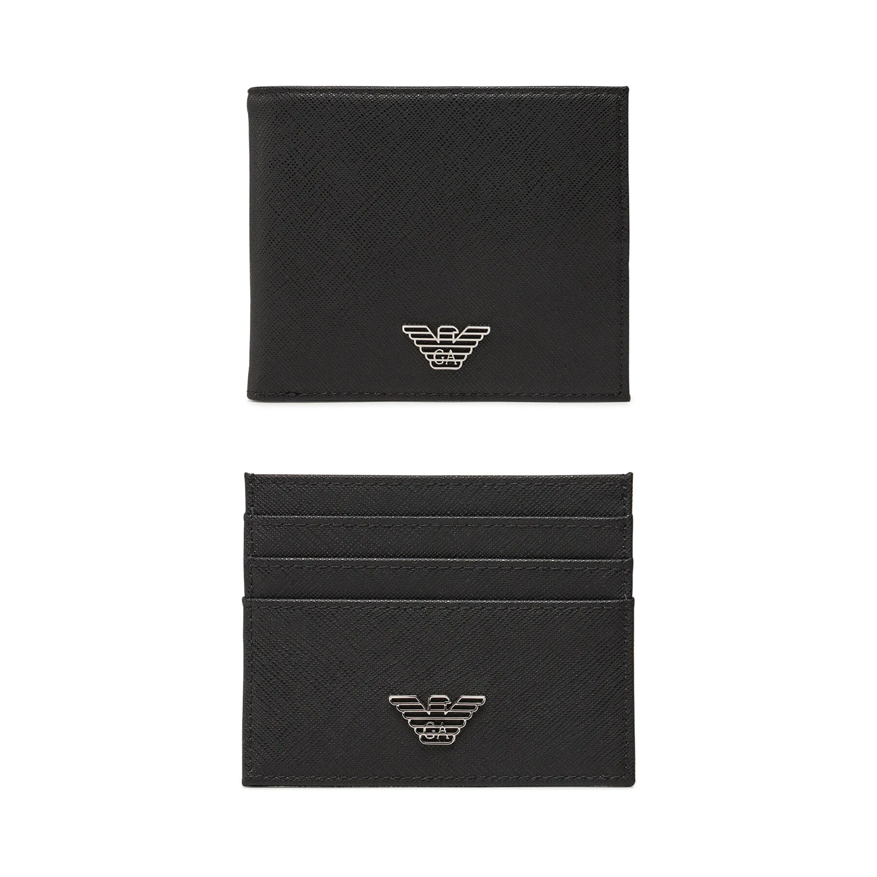 Комплект портфейл и калъф за карти Emporio Armani Y4R237 Y138E Черен – Портмонета