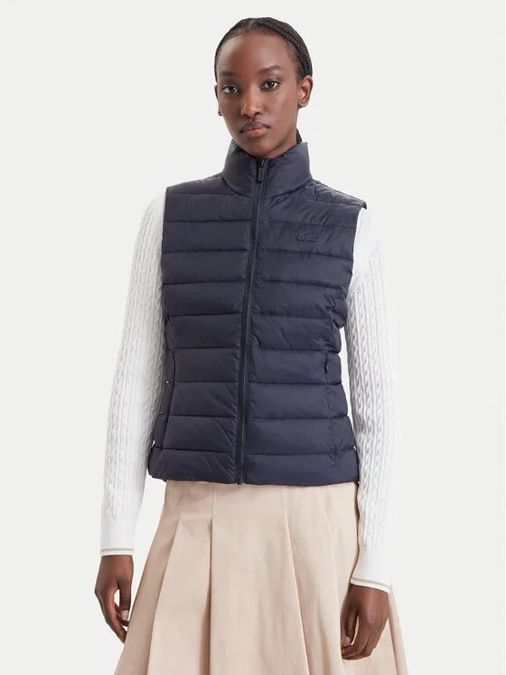 Lacoste Елек BF0602 Тъмносин Regular Fit – Дамски елеци