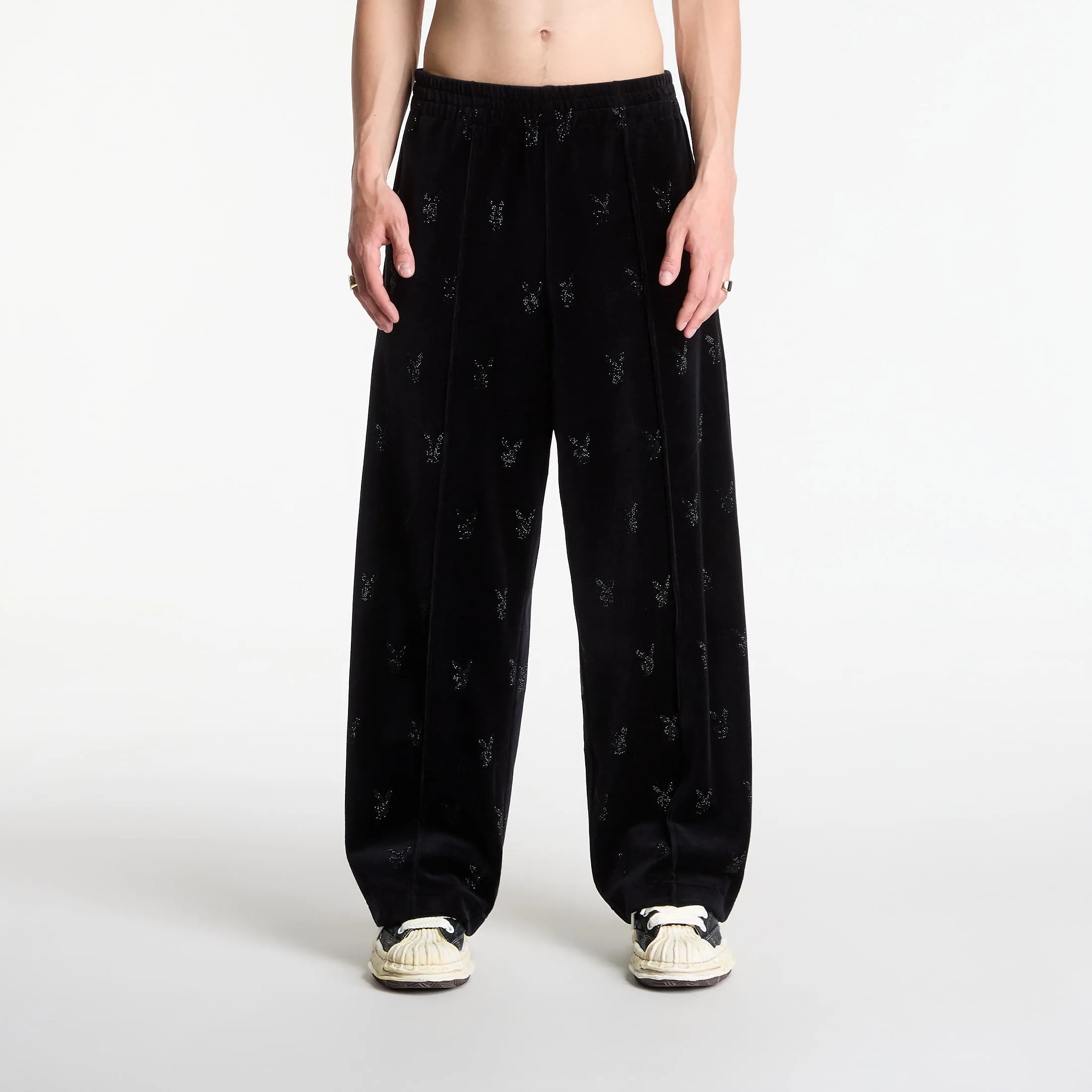 Playboy x FTSHP Velvet Sweatpants Black L – Панталони