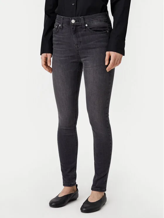 Tommy Jeans Дънки Nora DW0DW19550 Сив Skinny Fit – Дамски skinny дънки