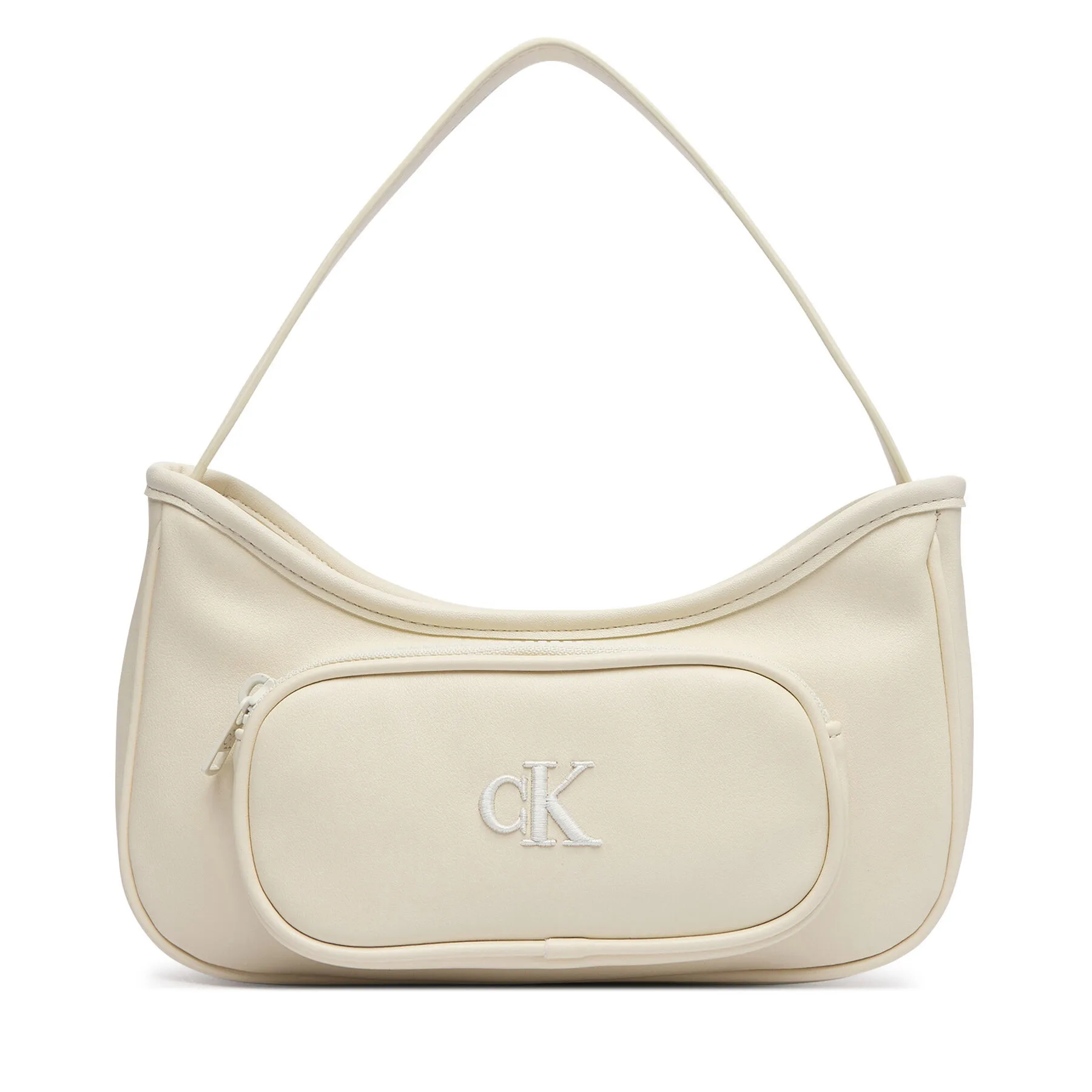 Дамска чанта Calvin Klein Jeans Ck Shoulder Bag IU0IU00757 Кремав – Crossbody чанти