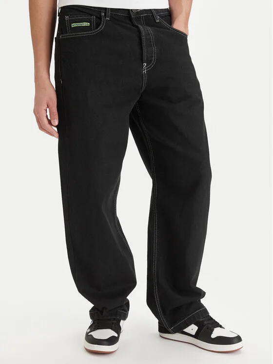 DC Shoes Дънки EDYDP03435 Черен Baggy Fit – Мъжки loose дънки