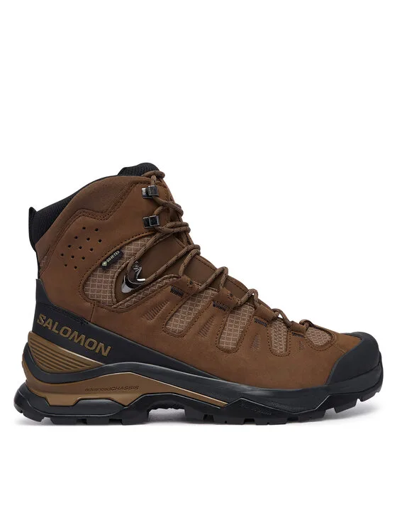 Мъжки високи туристически обувки Salomon Quest 5 Gtx GORE-TEX L49138500 кафяви – Мъжки високи трекинг о…