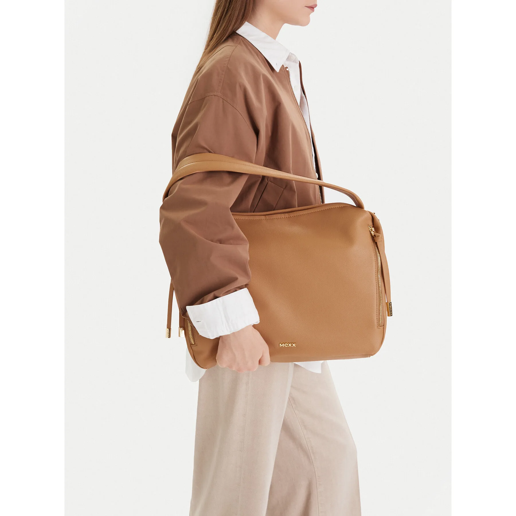 Дамска чанта MEXX MEXX-L-004-09 бежова – Класически дамски чанти