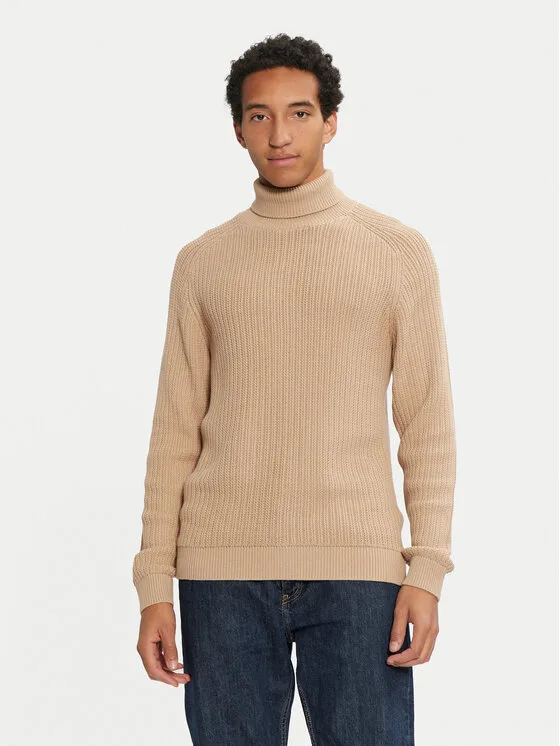 Jack & Jones Поло Cody 12262152 Бежов Regular Fit – Мъжки пуловери и жилетки