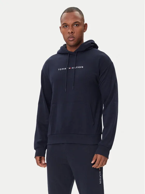 Мъжки суитшърт Tommy Hilfiger UM0UM03665 тъмносин – Мъжки суитшърти без цип