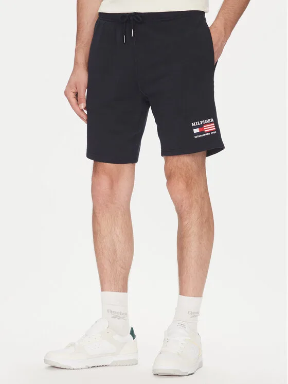 Tommy Hilfiger Спортни шорти American MW0MW39862 Тъмносин Regular Fit – Мъжки спортни къси панталони