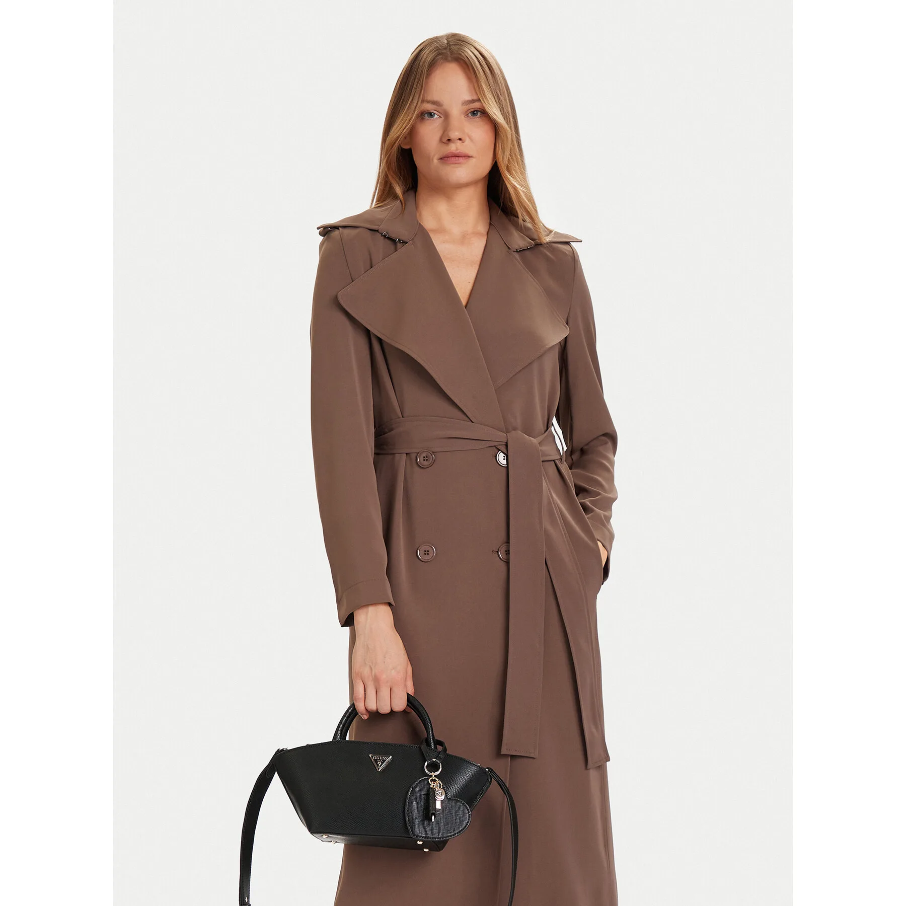 Дамска чанта Guess Bolena Mini HWZG92 черна – Черен – Класически дамски чанти