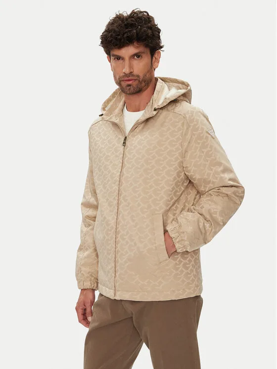 Guess Преходно яке M5YL14 WHEW2 Бежов Regular Fit – Мъжки преходни якета