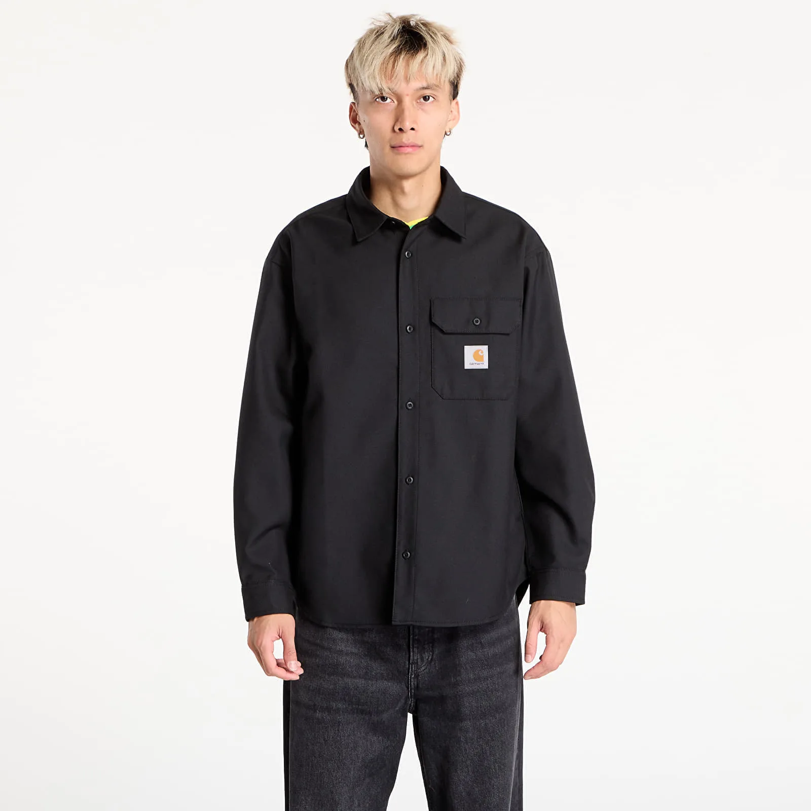 Риза Carhartt WIP L/S Ray Shirt UNISEX Black Rigid S – Ризи