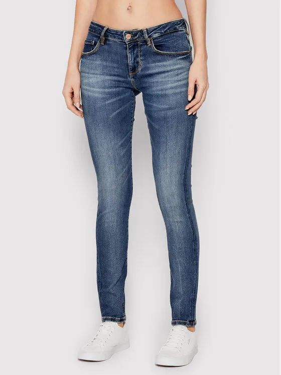 Дамски дънки Guess Annette W2YA99 D4Q02 сини – Дамски skinny дънки