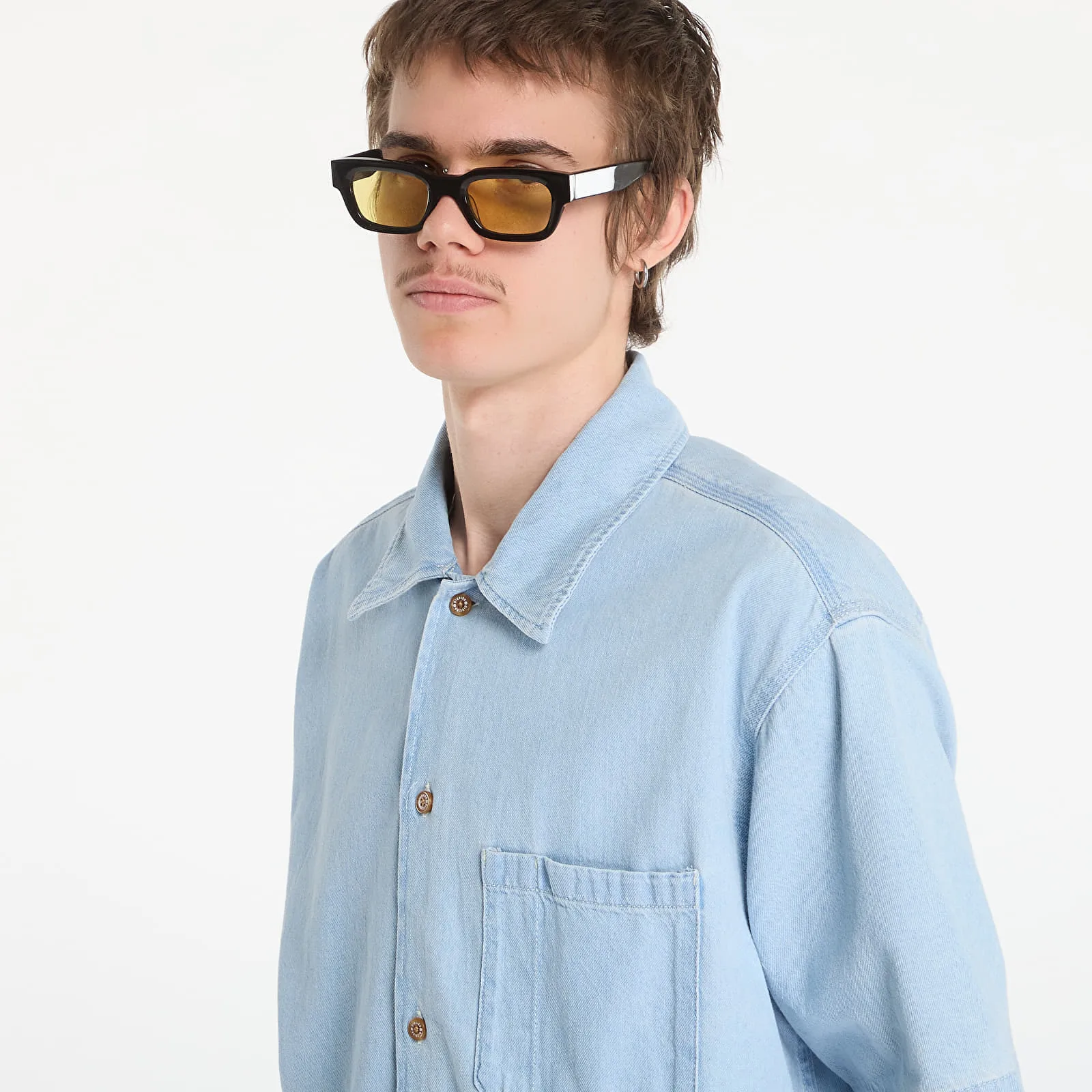 Риза Dickies Denim Shirt Ss Fog Blue S – Мъжки ризи