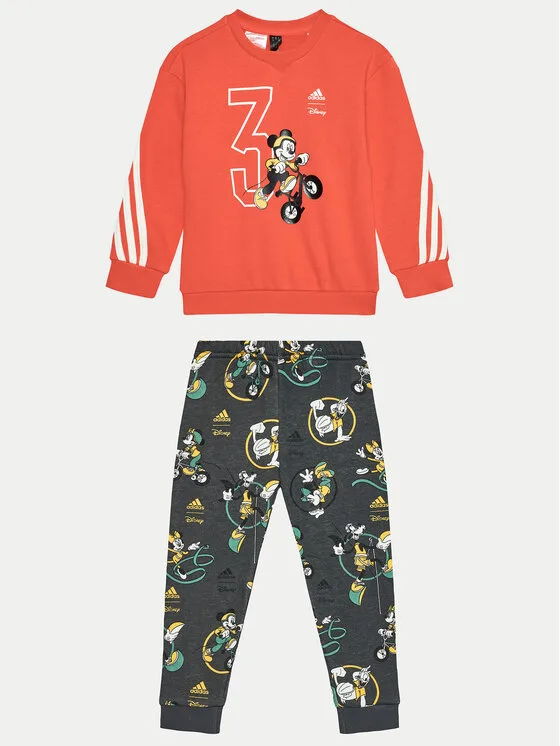 adidas Анцуг Disney Mickey Mouse JG1251 Червен Regular Fit – Детски комплекти