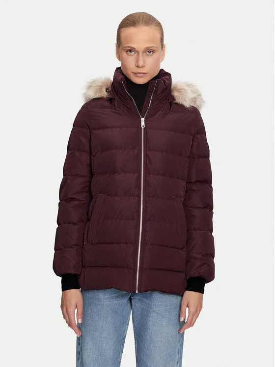 Tommy Hilfiger Пухено яке WW0WW43600 Виолетов Regular Fit – Дамски пухени якета