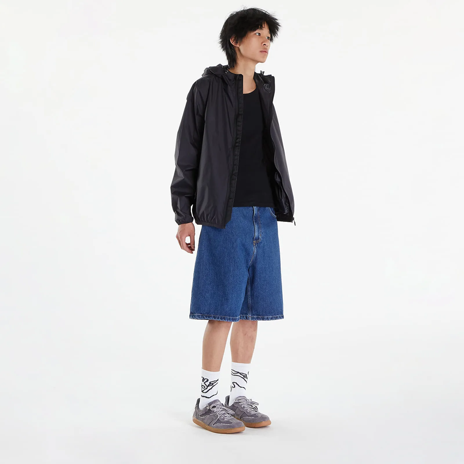 Къси панталони Carhartt WIP Brandon Short Blue Stone Washed L – Мъжки къси панталони