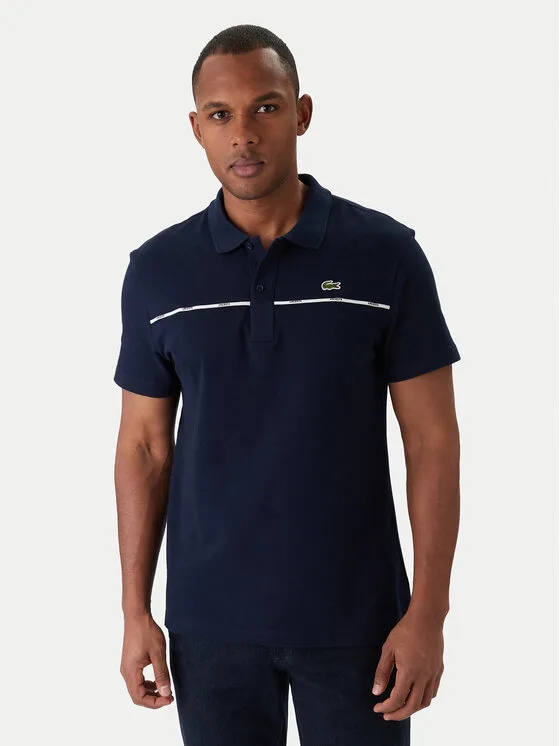 Мъжка поло тениска Lacoste PH9863 тъмносиня – Мъжки поло тениски