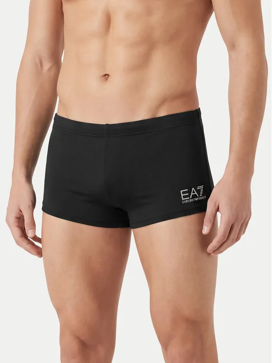 Мъжки плувни шорти EA7 Emporio Armani 7M000551 AF14514 MC026 черни – Черен – Мъжки бански