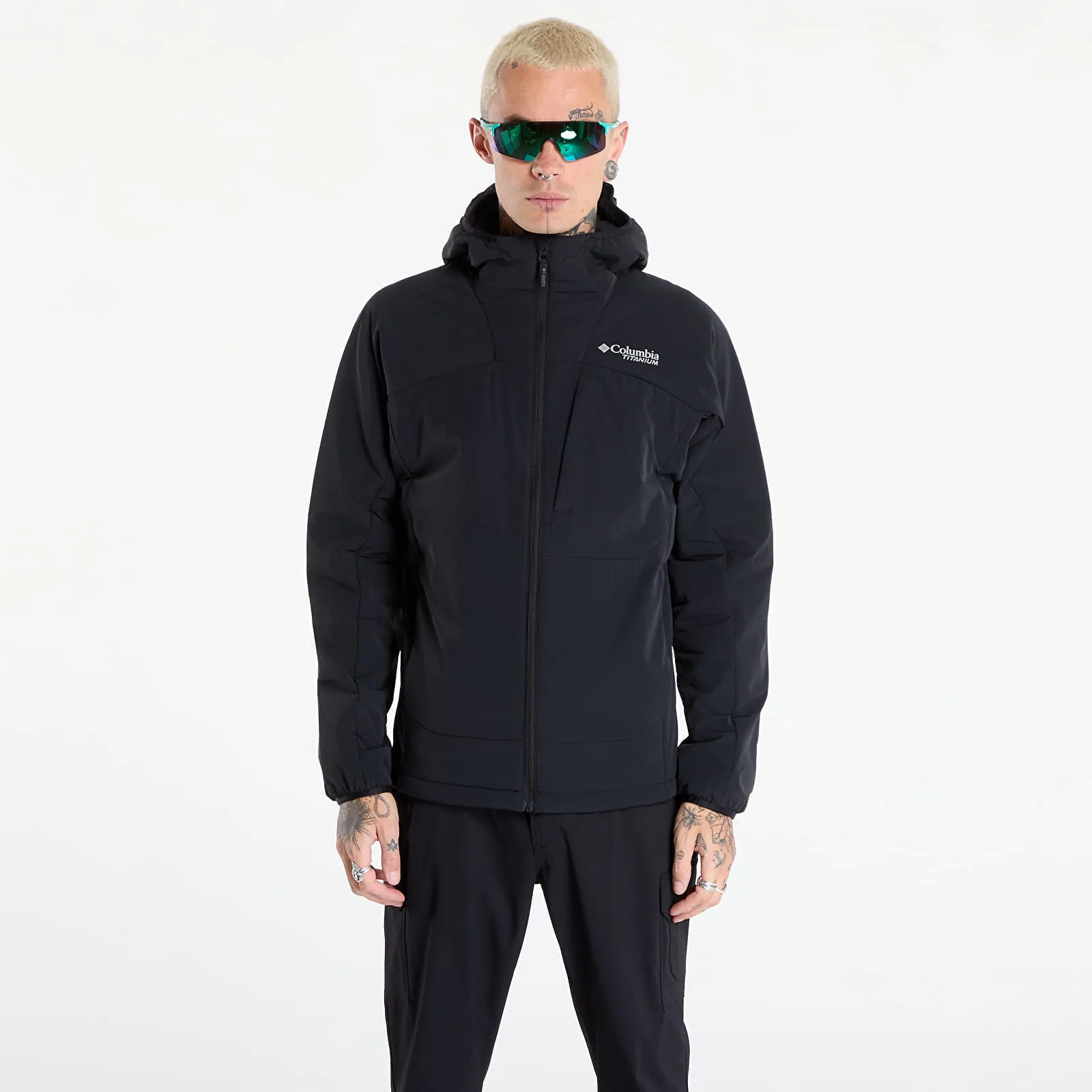 Мъжки суитшърт с качулка Columbia Leaf Lite Hooded Jacket черен – Black – Мъжки худита