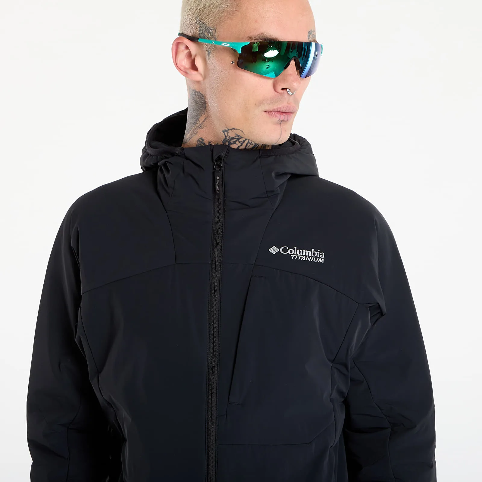 Мъжки суитшърт с качулка Columbia Leaf Lite Hooded Jacket черен – Black – Мъжки худита