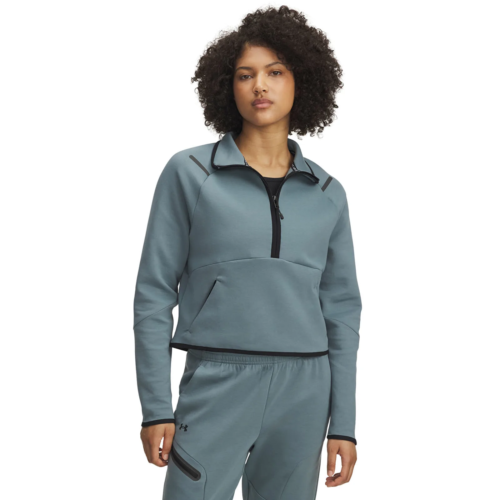 Дамски суитшърт Under Armour Unstoppable Flc Hz син – Blue – Дамски суитшърти без цип