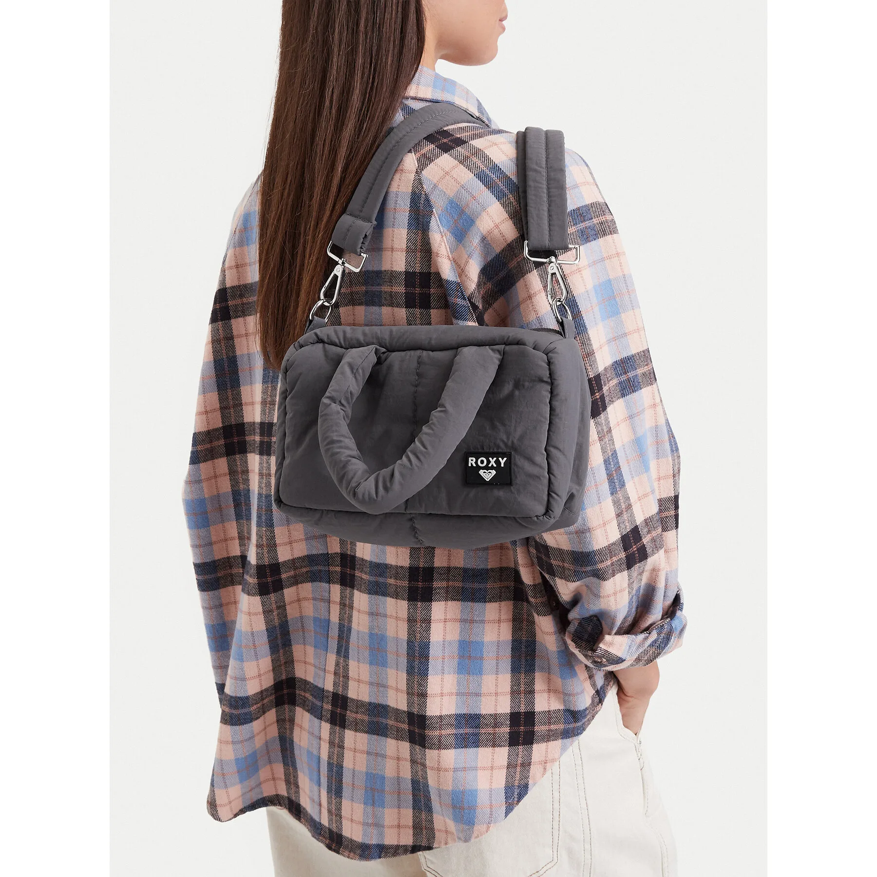 Дамска чанта Roxy WBEOHP-ROXY-MZ-004-10 Сив – Класически дамски чанти