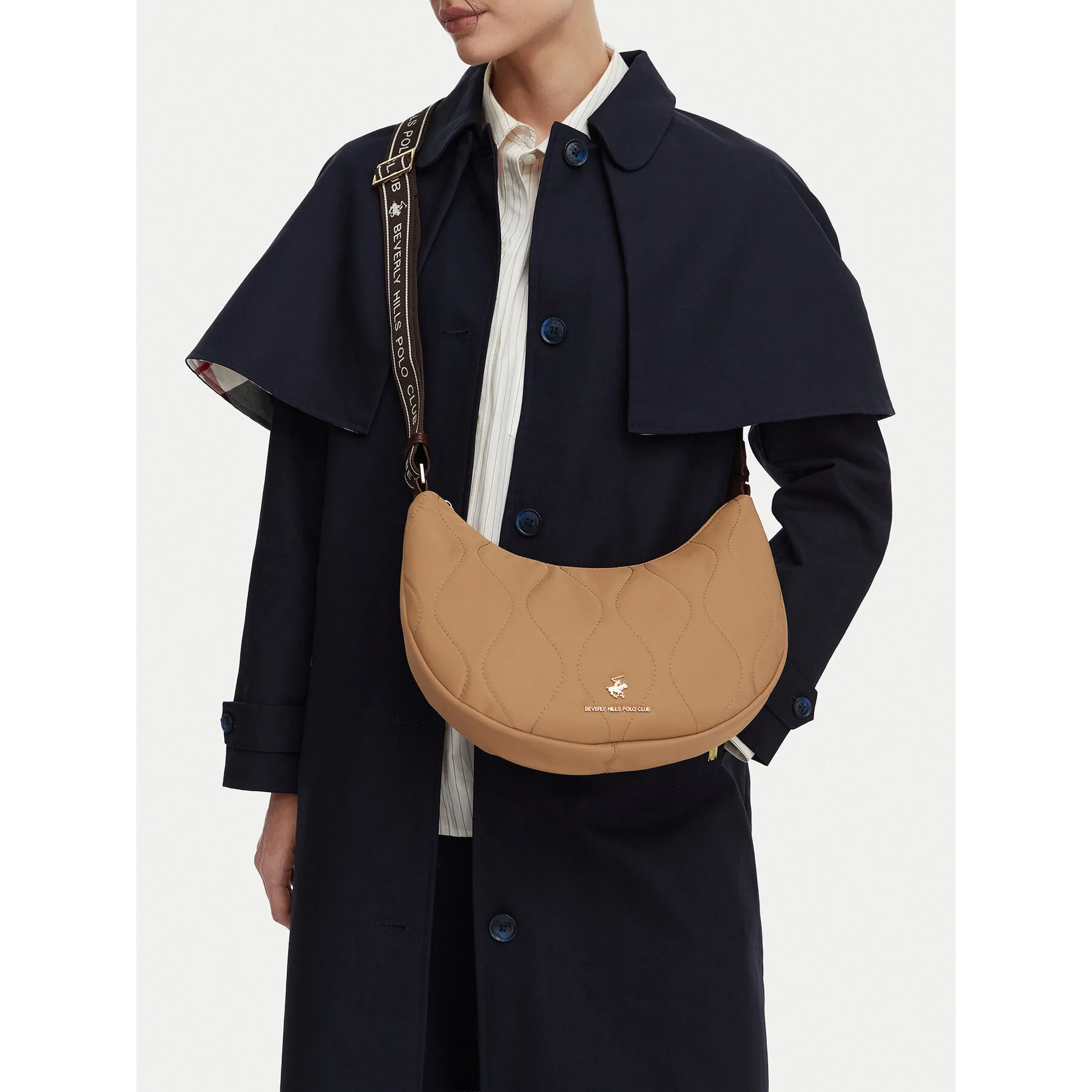 Дамска чанта Beverly Hills Polo Club CWBEO-BHPC-C-002-10 Тъмнобежов – Чанти