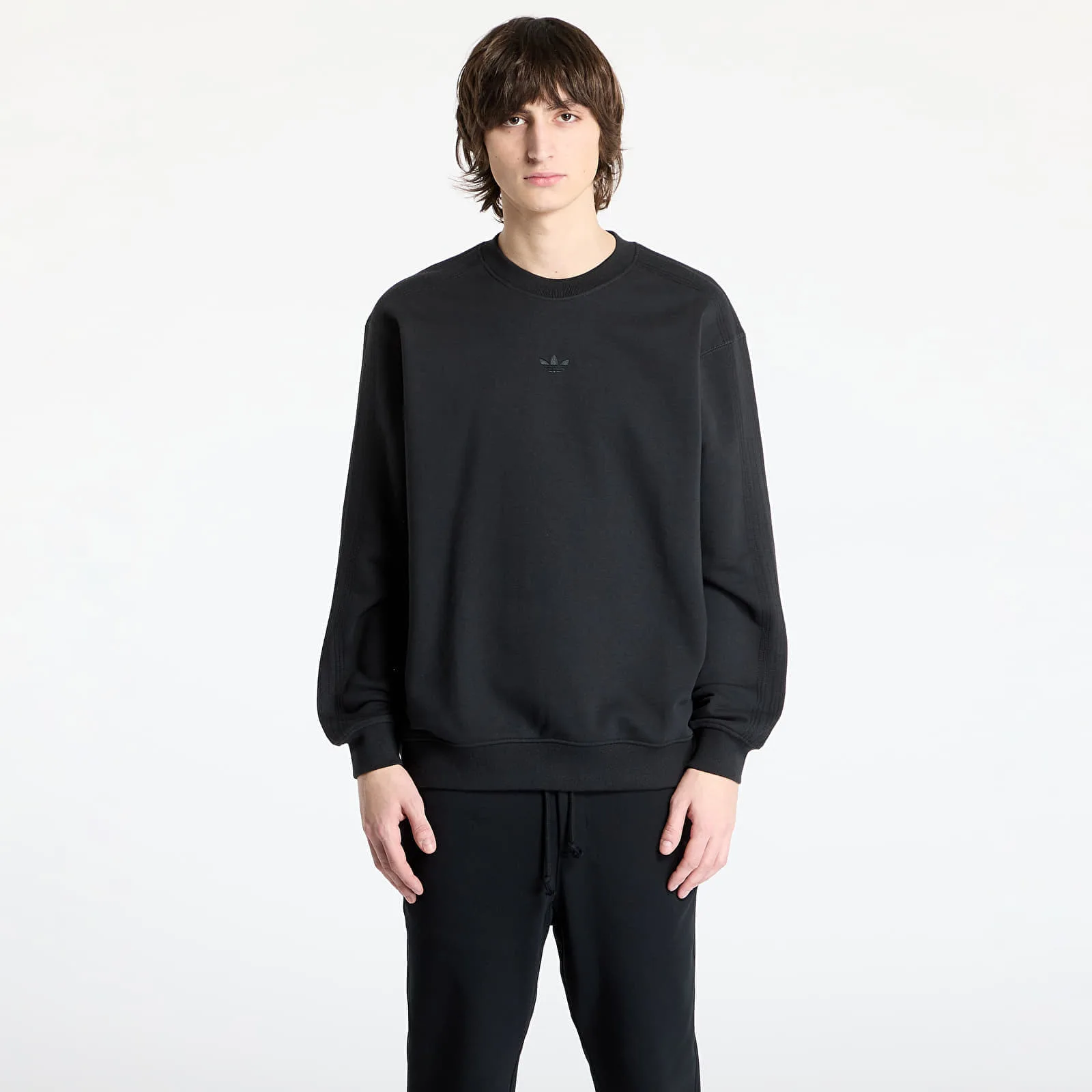 Суитшърт adidas Premium Essentials Crew Sweatshirt Black – Мъжки суитшърти и худита