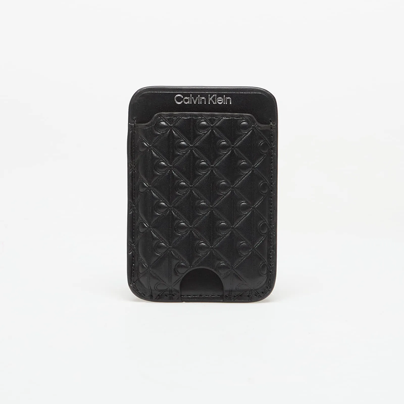 Портфейл Calvin Klein Aop Leather Magnetic Card Case Black Universal – Портмонета
