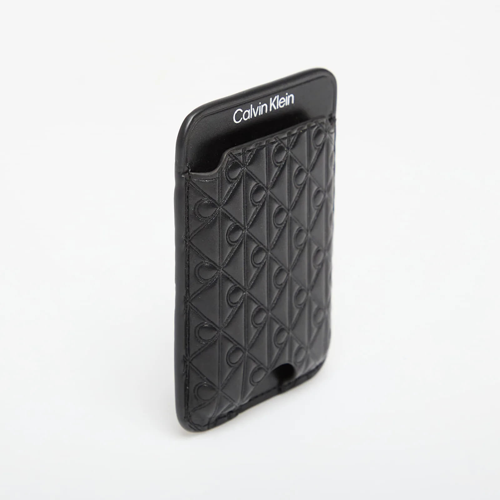 Портфейл Calvin Klein Aop Leather Magnetic Card Case Black Universal – Портмонета