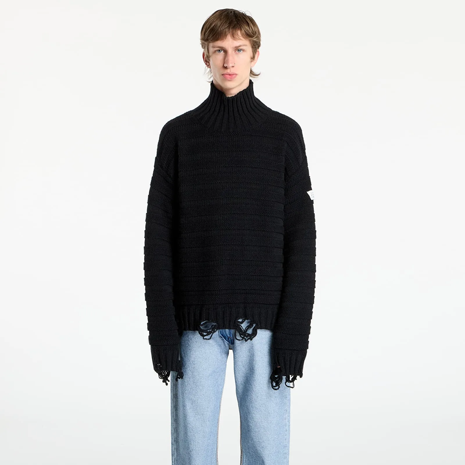 Мъжки суитшърт MM6 Maison Margiela Pullover черен – Black – Мъжки суитшърти без цип