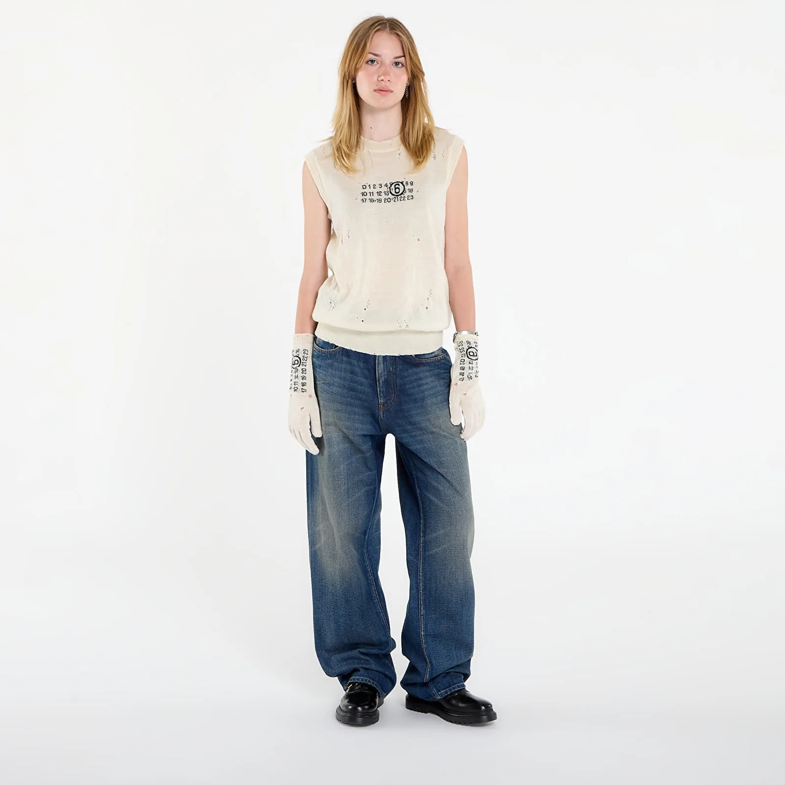 Елек MM6 Gilet Off White L – Дамски елеци
