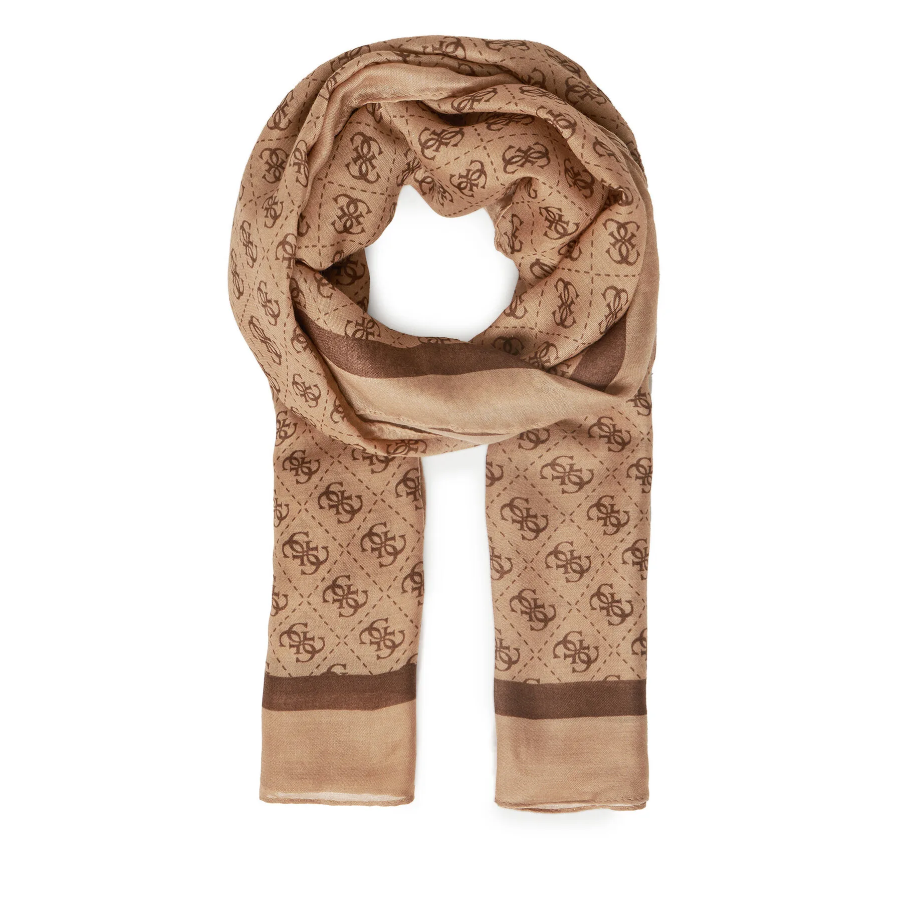 Шал Guess AW5341 POL03 кафяв – Шалове